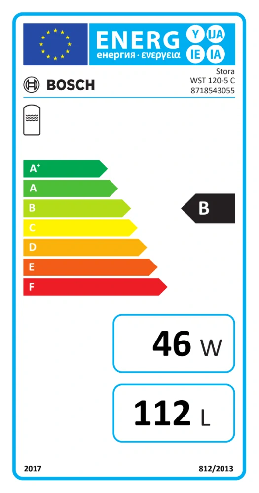 Zásobníky teplej vody BOSCH Stora WST 120-5C 117L