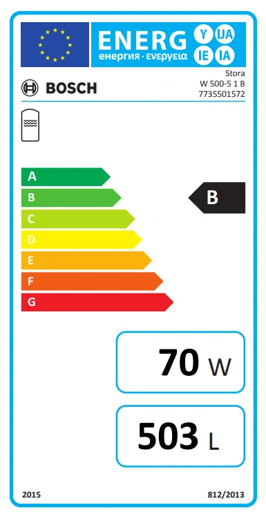 Zásobníky teplej vody BOSCH Stora W 500-5 1B 500L