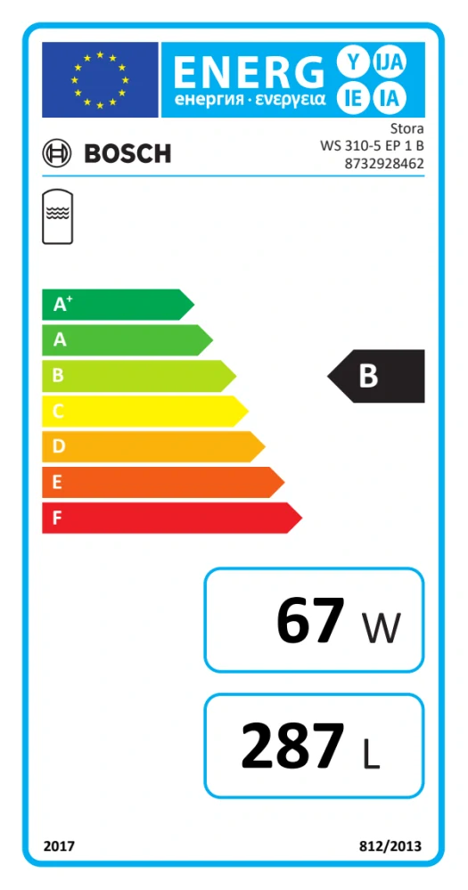 Zásobníky teplej vody BOSCH Stora WS 400-5 EP 1B 380L- Solárny