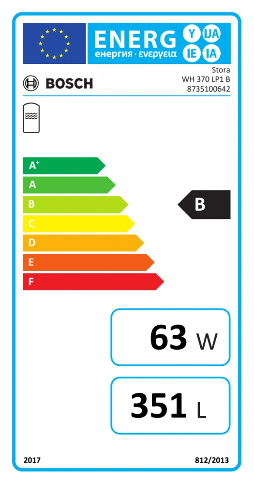 Zásobníky teplej vody BOSCH Stora WH 370 LP1 351L - Tepelné čerpadlá