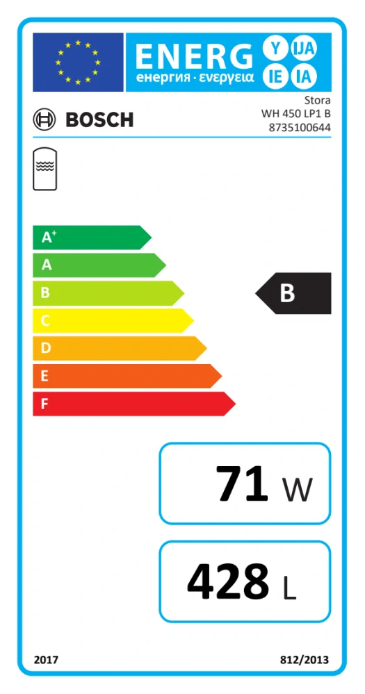 Zásobníky teplej vody BOSCH Stora WH 450 LP1 428L - Tepelné čerpadlá