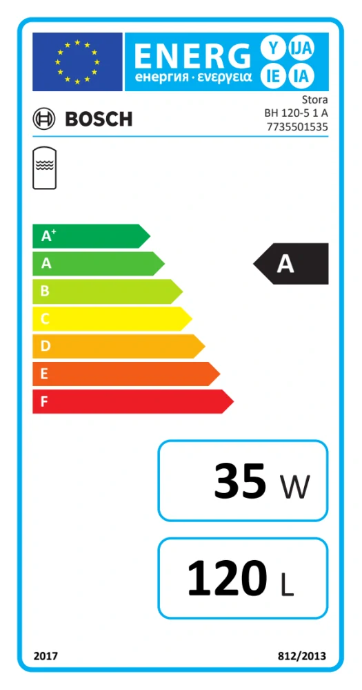 Zásobníky teplej vody BOSCH BH 120-5 120L