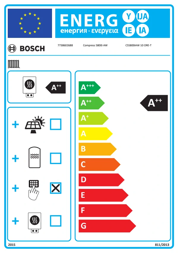 Bosch CS5800iAW 10 ORE-T tepelné čerpadlo vzduch/voda 11,7kW